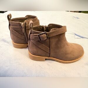 Brown Ankle Boots with Buckle